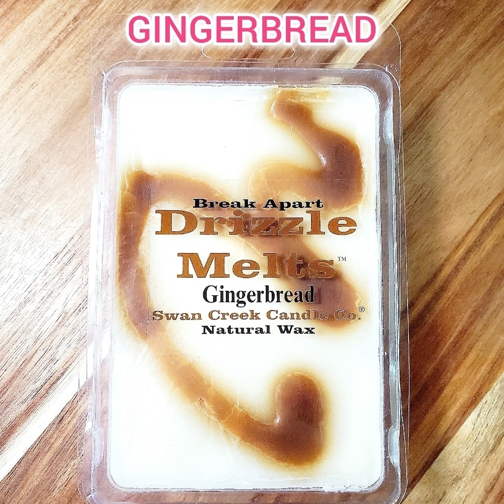 GINGERBREAD by SWAN CREEK CANDLE CO Drizzle Melts 100% Natural Wax 5.25 oz NWT
